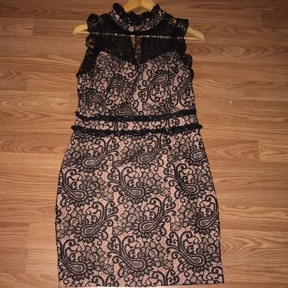 Black lace dress